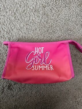 Hot Girl Summer Pink Ombre Cosmetic Pouch